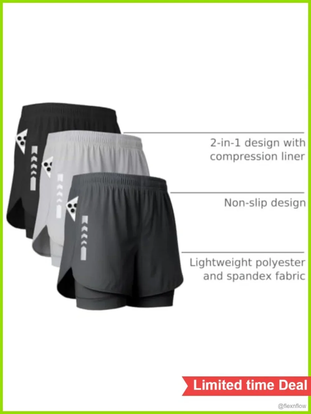 Men's 2-in-1 Running Shorts 5